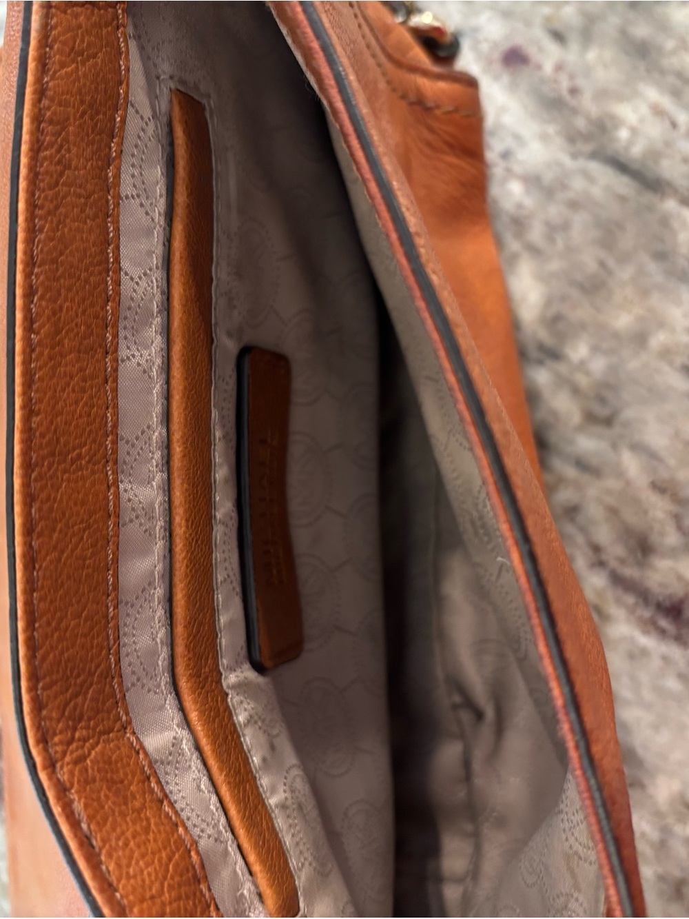Michael Kors Tan Leather Crossbody with Gold Hardware - Picture 7 of 14